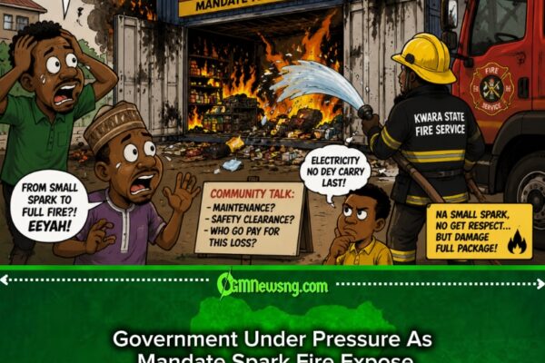 Mandate Spark Fire Turn Ilorin Supermarket To Ash As Electricity Wire Show Power Wey Pass Human Control