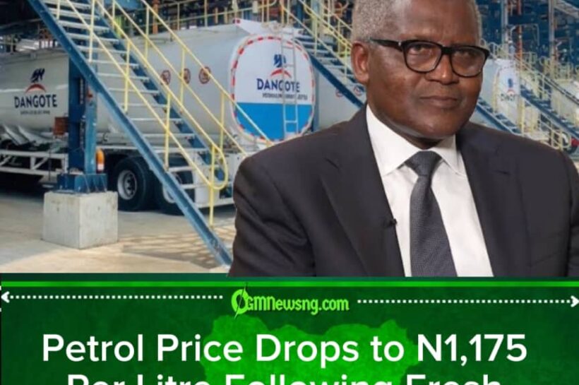 PETROL PRICE DROPS AGAIN: Dangote Refinery Cuts N75, But Will Nigerians Finally Feel the Relief?