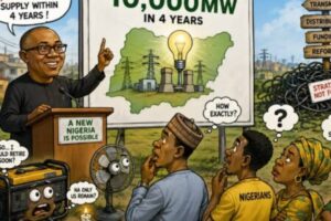 10,000MW Without User Manual? Power Supply Promise Dey Shine, Nigerians Still Dey Find Switch