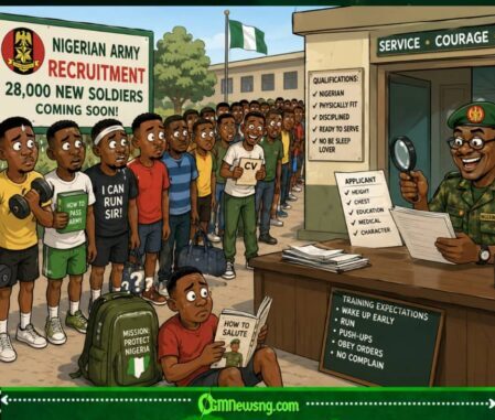 Recruitment Wahala: Nigerian Army Dey Hunt 28,000 Strong Legs As Job Market Collapse