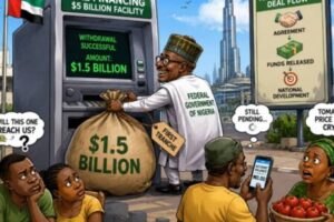 UAE Deal: Federal Government Open Dubai ATM, Nigerians Dey Ask Whether Na Alert Or Another Episode