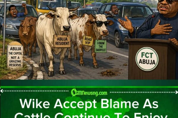 Wike & Cattle: Minister Accept Responsibility As Abuja Cows Continue Their Capital City Tour