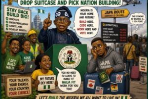 Japa Don Hear Presidential Warning: Tinubu Tell Youths To Drop Suitcase And Pick Nation Building