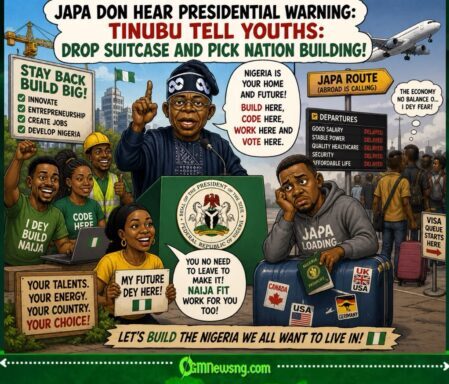 Japa Don Hear Presidential Warning: Tinubu Tell Youths To Drop Suitcase And Pick Nation Building