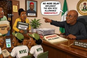 Allowance Don Land As Gov. Alex Otti Order Make NYSC Allowance Begin Sharp Sharp