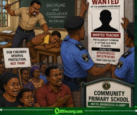 Discipline Wey Cross Line?” — Anambra Police Declare Teacher Wanted Over Alleged Flogging of 12-Year-Old Pupil to Death