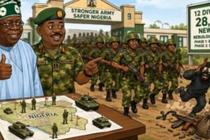 Army Expansion: Tinubu Recruit 28,000 Fresh Soldiers—Bandits Fit Don Begin Count Their Last Days?