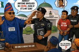 Arrest Wahala: “If Na My Pikin Commit Crime, Carry Am Go!” — Adeleke Dey Challenge Police Or Na Serious Warning?