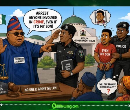 Arrest Wahala: “If Na My Pikin Commit Crime, Carry Am Go!” — Adeleke Dey Challenge Police Or Na Serious Warning?