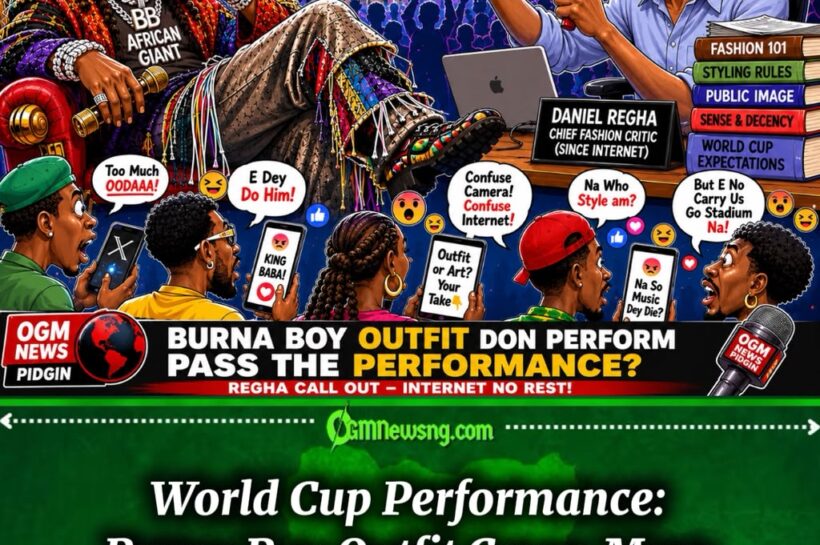 Burna Boy Outfit Don Perform Pass The Performance? Regha Question Fashion Move Wey Scatter Internet