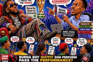 Burna Boy Outfit Don Perform Pass The Performance? Regha Question Fashion Move Wey Scatter Internet