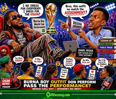 Burna Boy Outfit Don Perform Pass The Performance? Regha Question Fashion Move Wey Scatter Internet