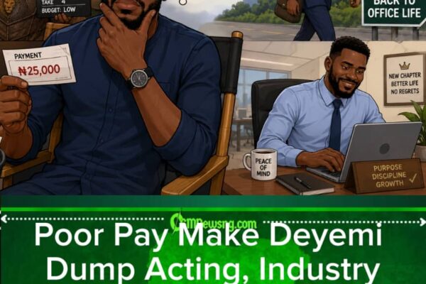 DEYEMI OKANLAWON CHECK SALARY ALERT, TELL CAMERA: "ABEG, I DEY GO OFFICE!"