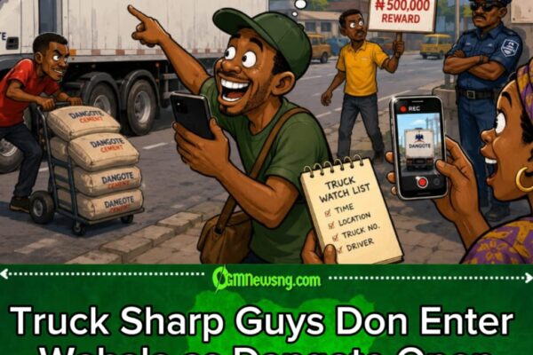 Dangote Truck: ₦500k Don Turn New Hustle? Company Say “See Something, Chop Something!”