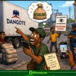 Dangote Truck: ₦500k Don Turn New Hustle? Company Say “See Something, Chop Something!”