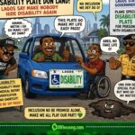 Disability Plate Don Land, Area Fake Sharp Guys Don Begin Stretch Neck