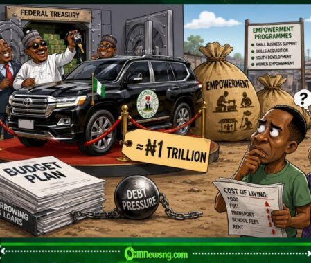 Empowerment As #1Trillion Weh Dey Find Jeep: Borrow Borrow Government Still Dey Shop Big!