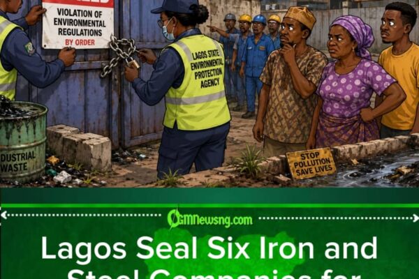 Environmental Violation As Lagos Seal Six Steel Company For Ikorodu!!! IRON DON MEET WALL!