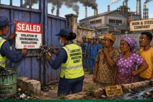 Environmental Violation As Lagos Seal Six Steel Company For Ikorodu!!! IRON DON MEET WALL!