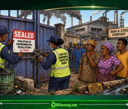 Environmental Violation As Lagos Seal Six Steel Company For Ikorodu!!! IRON DON MEET WALL!