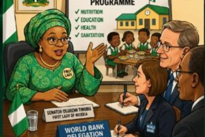 Belle Go Sweet? Federal Government Promise Say Better School Feeding Don Land for Road Before Tinubu Tenure End!"