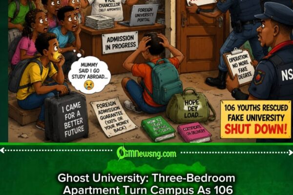 Ghost University: Badagry Apartment Turn “Campus” As 106 Youths Rescue From Alleged Degree Mystery