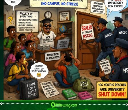 Ghost University: Badagry Apartment Turn “Campus” As 106 Youths Rescue From Alleged Degree Mystery