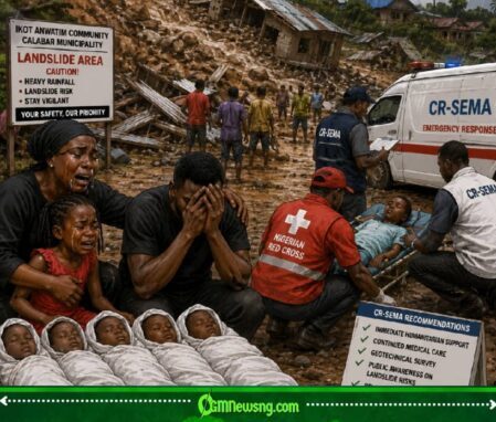 Heavy Rain Turn Ikot Anwatim Upside Down as Landslide Wipe House, Kpai Four Pikin and One Adult for Cross River