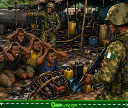 Illegal Bunkering Don Turn Lagos To Underground Filling Station? Army Burst Six Suspects' Secret Jackpot