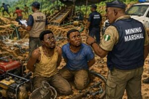 Illegal Mining Don Jam Wall for Osun: FG Carry Two Suspects, Bush Begin Do Overtime!
