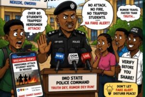 Fake Alert: Imo State Hostel Attack Weh Never Happen Dey Shake Social Media Trust”