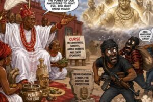 Kidnappers Fit Run From Police, But Benin Monarch Say Ancestors No Dey Miss Address