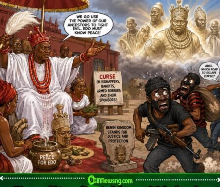 Kidnappers Fit Run From Police, But Benin Monarch Say Ancestors No Dey Miss Address