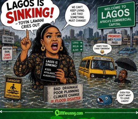 Lagos Floods: “Lagos Is Sinking!” — Toyin Lawani’s Emotional Cry Reignites Questions About the City’s Flood Crisis