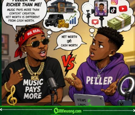 Music No Be Content Creator Race!” – Mr Real Laugh Off Peller Riches Talk, Says Net Worth Pass Cash Weh Dey Hand