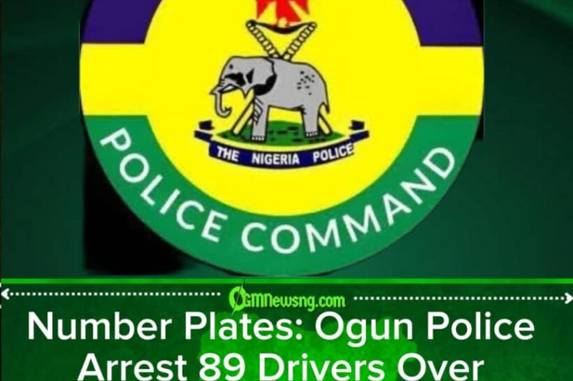 Number Plates: Ogun Police Arrest 89 Drivers as Hidden Vehicle Identities Trigger Security Alarm