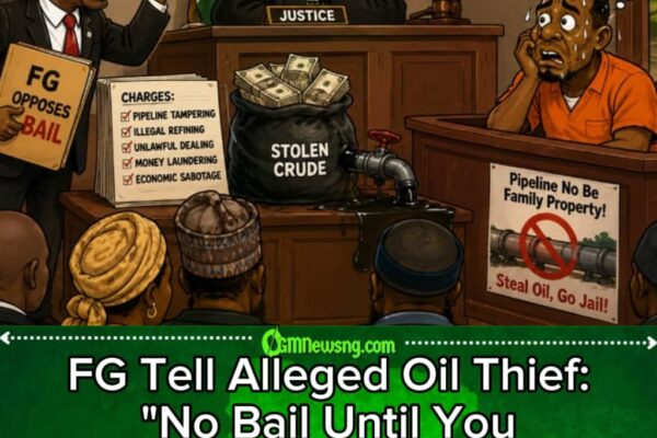 Oil Thief: FG Say “No Be Every ‘Abeg’ Go Turn Bail” As Court Sidon Ontop Big Pipeline Wahala