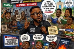 Opeyemi Famakin Say Future Pikin Fit Dey Surrounded By Dullards As Nigeria-Ghana Brain Debate Burst Internet