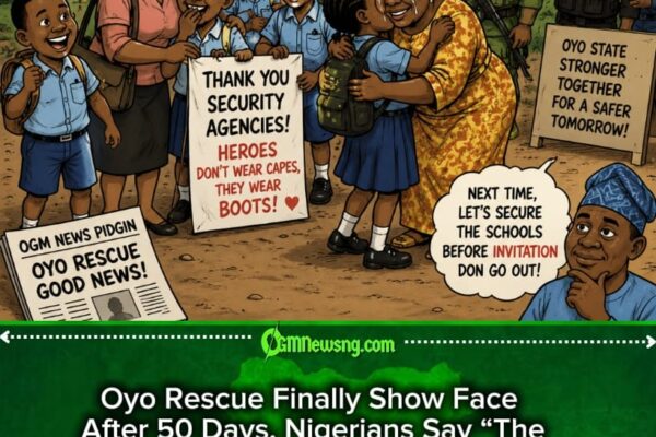 Oyo Rescue Finally Land After 50 Days, But Nigerians Still Dey Ask Who Go Protect The Next Classroom