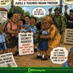 Oyo Rescue Finally Land After 50 Days, But Nigerians Still Dey Ask Who Go Protect The Next Classroom