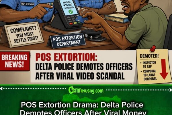 POS Extortion: Delta Police Demotes Officers After Viral Money Collection Video Causes Public Storm
