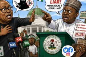 Pathological, Serial Liar: Presidency Don Blow Hot, Obi Say Politics Don Turn Nollywood Thriller