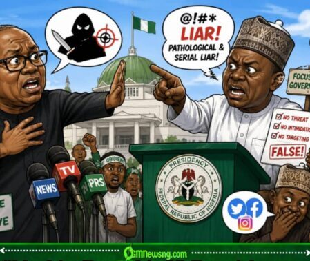 Pathological, Serial Liar: Presidency Don Blow Hot, Obi Say Politics Don Turn Nollywood Thriller