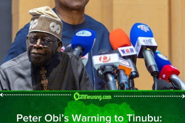 Peter Obi Declares 2027 Election a Battle Between Nigerians and Tinubu Government