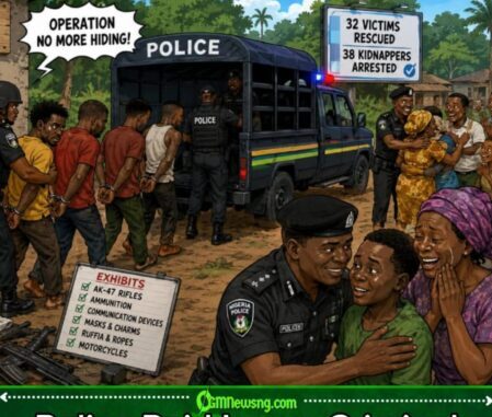 Police Raid Scatter Kidnap Network, Criminals Discover Say Hideout No Be Permanent Address