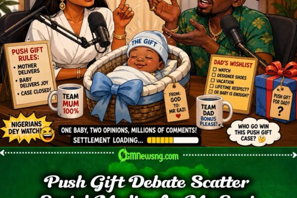 Push Gift Palava: Temi Tell Mr Eazi Say Baby Na Gift, Husband Still Dey Ask For Bonus
