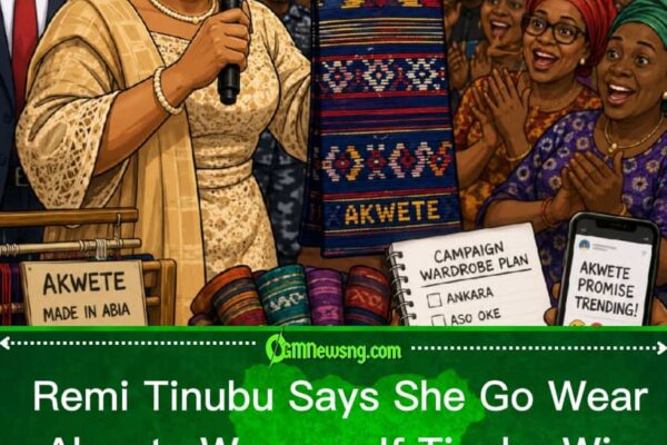 “If My Husband Win Second Term, Na Akwete Wrapper I Go Dey Wear” — Remi Tinubu Promise Abia People, Fashion Don Enter Politics