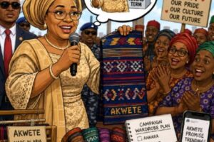 “If My Husband Win Second Term, Na Akwete Wrapper I Go Dey Wear” — Remi Tinubu Promise Abia People, Fashion Don Enter Politics