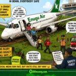 Runway Drama As Enugu Air Aircraft Leave Runway After Benin Landing, Passengers Escape Panic