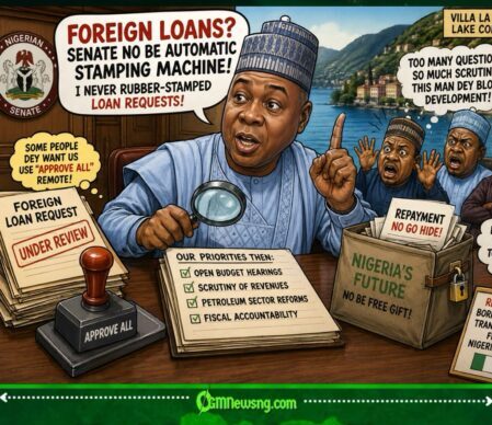 Foreign Loans: “Loan No Be Free Awoof” — Saraki Say Senate Bin Dey Ask Questions Wey Some People No Like